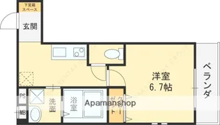 1Kの間取り画像