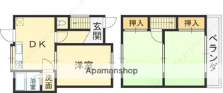 大阪府東大阪市若草町【一戸建】の間取り