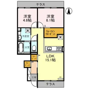 Alivio【1階】の間取り