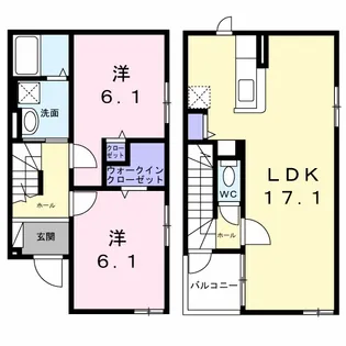 ハルノテラス【1階】の間取り