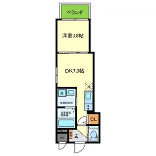 YUMAISON WEST【202号室号室】の間取り
