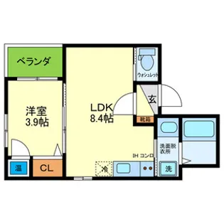 F ASECIA DIONE【1階】の間取り