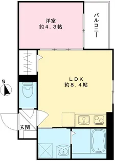 LUANA【303号室号室】の間取り