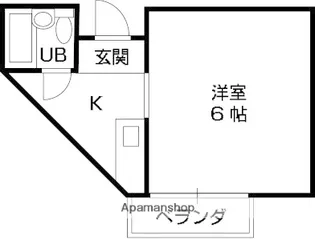 ロータリーマンション永和【202号室】の間取り