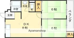 第一若葉マンション【403号室】の間取り