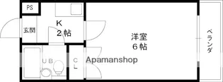アールエス菱屋西【3階】の間取り