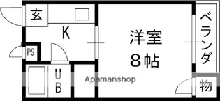 大阪府東大阪市御厨中1丁目【マンション】の間取り