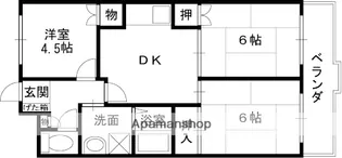 大阪府八尾市北本町1丁目【マンション】の間取り