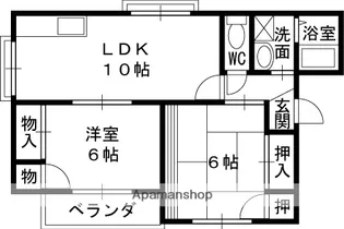 グリーンハイツ吉川【2階】の間取り