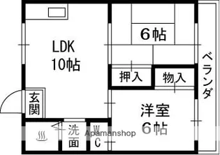 ハーモニーヒルズ桜丘【3階】の間取り