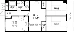 コーポ春日丘【3階】の間取り