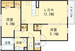 レジオンドヌール【2階】の間取り