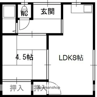 平野文化【102号室】の間取り