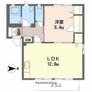 ハイツまつい【1階】の間取り
