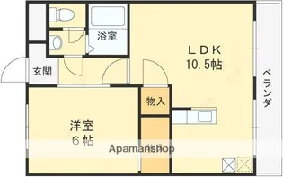 第2山内マンション【102号室】の間取り