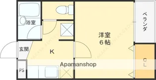 1Kの間取り画像