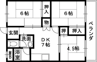太田コーポラス【302号室】の間取り