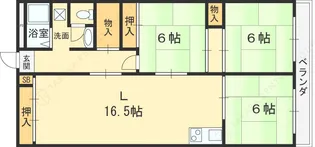 東山本ハイツ【1階】の間取り