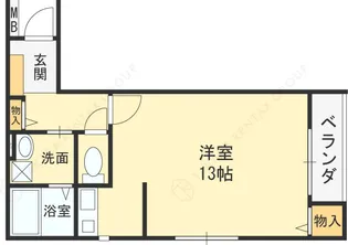 大阪府八尾市緑ヶ丘1丁目【アパート】の間取り
