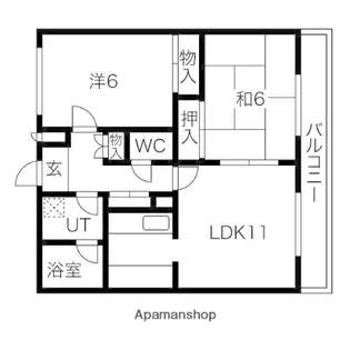 アスガルド【205号室】の間取り
