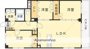 ドゥエリング北夙川【3階】の間取り