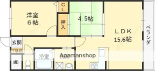 グランドール229【102号室】の間取り