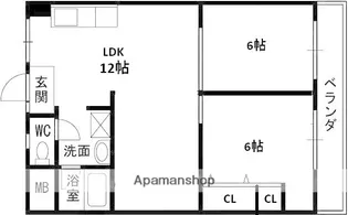 辰巳マンション【4階】の間取り
