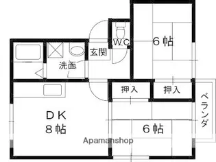 ソレイユ【204号室】の間取り
