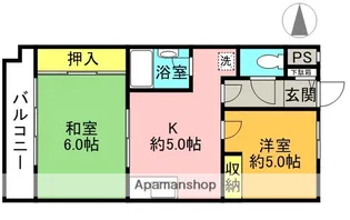 フローレンス西宮Ⅰ【202号室】の間取り