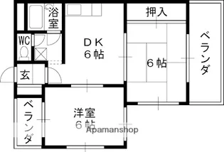 フローレンス西宮Ⅰ【101号室】の間取り