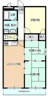 ヒカリハイツ・ドイ2号館【3階】の間取り