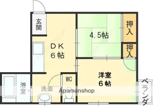 香里園ハウス【200号室】の間取り
