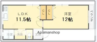 マンションアラスカ【2階】の間取り