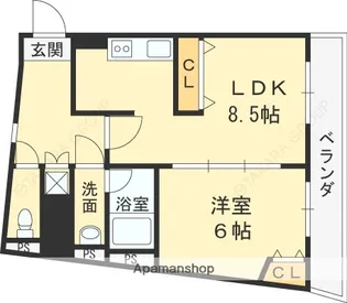 ヴァンティアン【701号室】の間取り