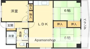 セントポーリア奥田 北館【2001号室】の間取り