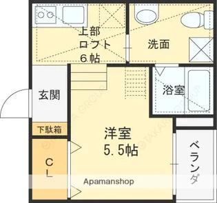 デュナメス深井【201号室】の間取り