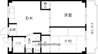 クレセントカシダⅡ【301号室】の間取り