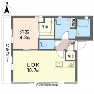 サンハイツ【201号室】の間取り