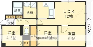 ファミールハイツ八尾B棟【5階】の間取り