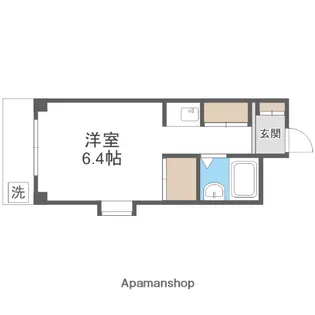 第6カシノハイツ【2階】の間取り