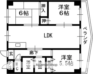 プランドール【1階】の間取り