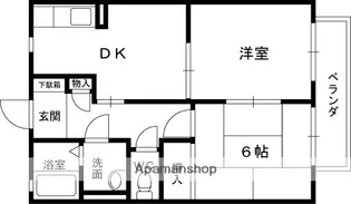 メゾン・ボナール【D202号室】の間取り