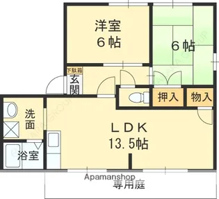 メゾン樋川【107号室】の間取り