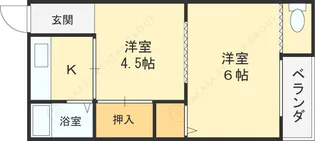 明美マンション【3階】の間取り
