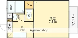 ヴィラ ソレイユA棟【2階】の間取り