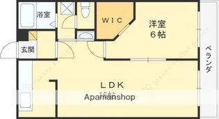 1LDKの間取り画像