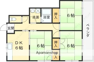 メゾン天の橋【2階】の間取り