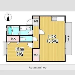 VING TAINE津門【1階】の間取り