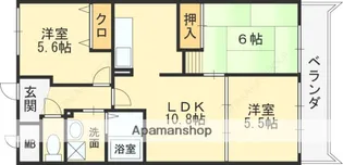 アンド・ユー植田【4階】の間取り