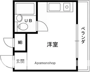 フエンテ・ウノ【206号室】の間取り